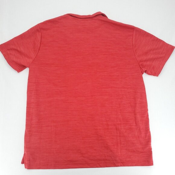Free Country Polo Shirt Mens Large Red Ultimate Comfort Golf Short Sleeve - Picture 11 of 12